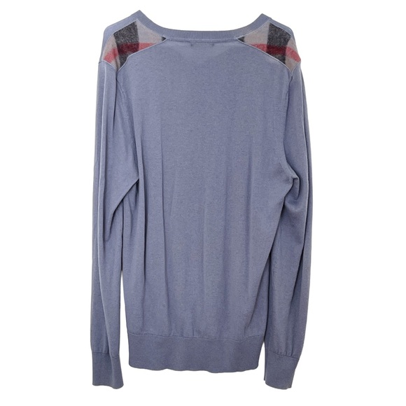 Burberry Brit V-Neck Pullover Sweater Blue XL - Picture 2 of 8